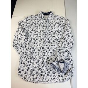 Captus Floral Print Long Sleeve Button Down Casual Shirt M